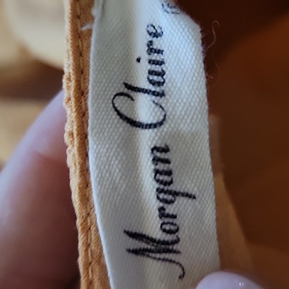 MORGAN CLAIRE small orange ruffled romper - Picture 3 of 5